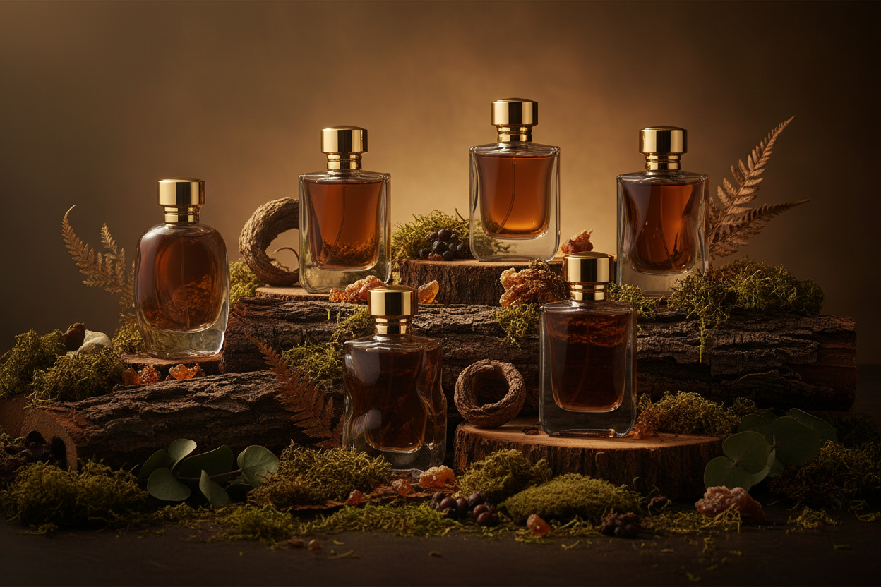 Woody & Earthy — Perfumes Amadeirados e Terrosos